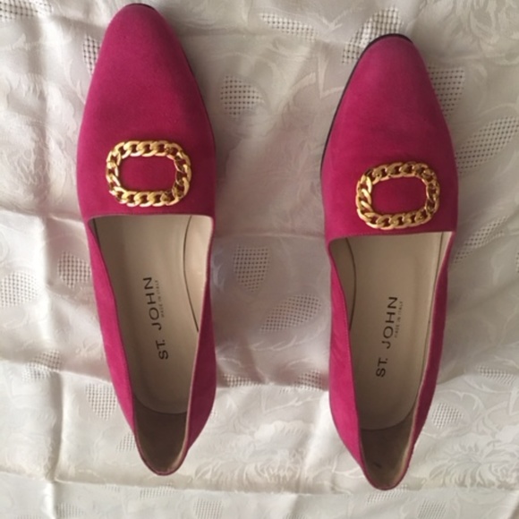 St. John suede low heeled pump size  10AA - Picture 1 of 7